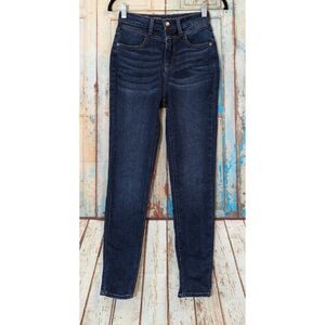 Vanilla Star Womens Size 3 W26 Junior's Real Cheeky High Rise Blue Jeans Stretch